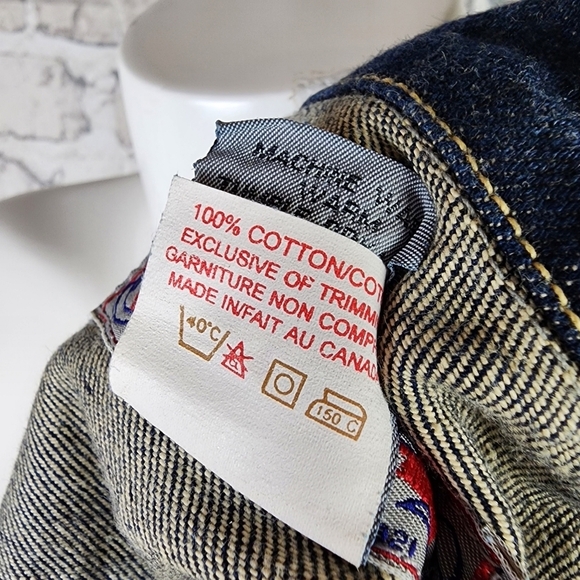 Silver Jeans  Button Front Denim Jacket Dark Wash Cotton Size XS Coastal Cowgirl - Picture 12 of 13